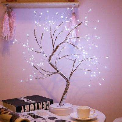 Fairy Light Mini Christmas Tree: Magical Home Decoration with LED Night Light