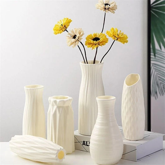 Vase de fleurs moderne en plastique pour bouquet